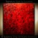 Original Palette Knife Painting Modern Large Red Abstract Painting Fine Art on Canvas Thick Texture Ready to Hang 30x30 by Susanna