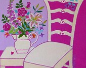 Stargazer Bouquet - Original Painting on Canvas