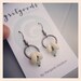 Peace of Spring - Bone and Genuine Stone Earrings