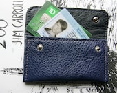 Blueberry Card Holder- Made of Recycled Leather