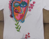 Kerables New Hand Painted Tee Shirts Ala Keri Always OOAK This is a Small FREE SHIPPING