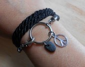 Beach Stone Jewelry - Beachstone Nautical Wrap Bracelet / Necklace / Anklet  - JACOB'S LADDER