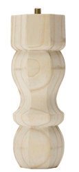 Hardwood FURNITURE LEGS - Traditional - 6 Inch