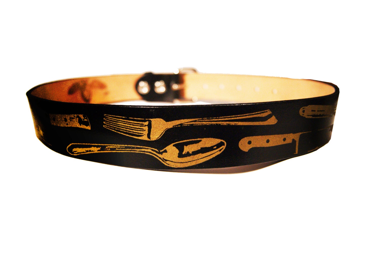 Chef Inspired Screen printed leather belt