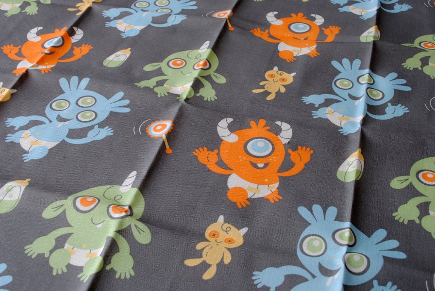 Fat Quarter - Monster Babies