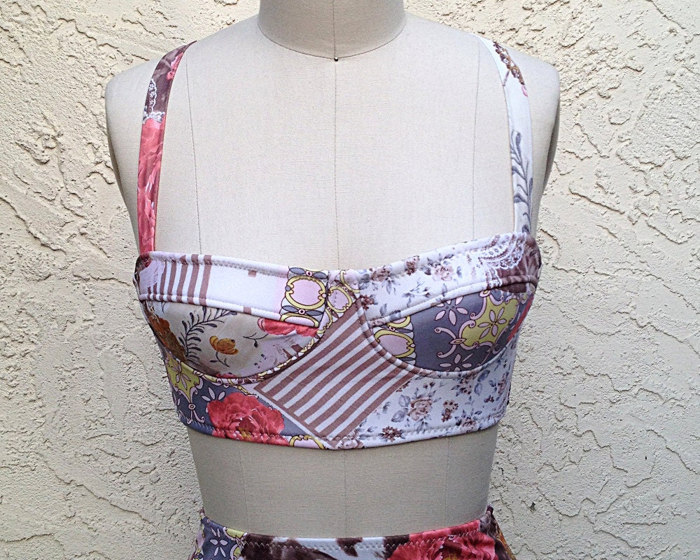 Last one: Arsenic & Old Lace Swim Bra, Bustier XS-XL. Retro Bikini