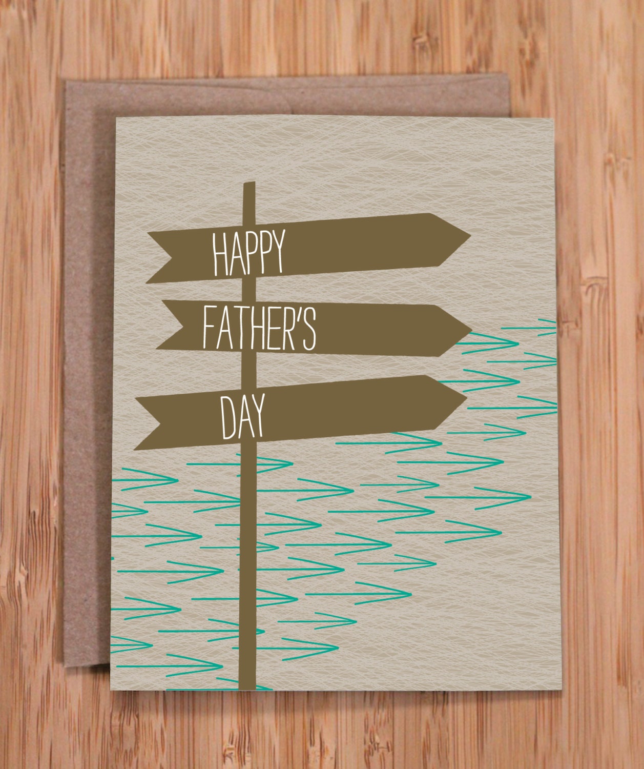 father's day card / right direction