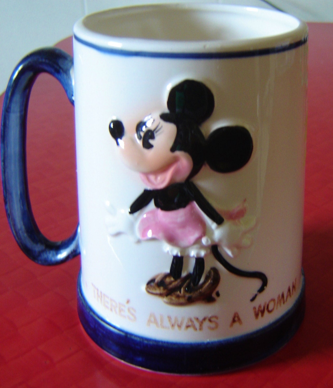 Vintage Enesco Walt Disney Minnie & Mickey Mouse Mug Cup