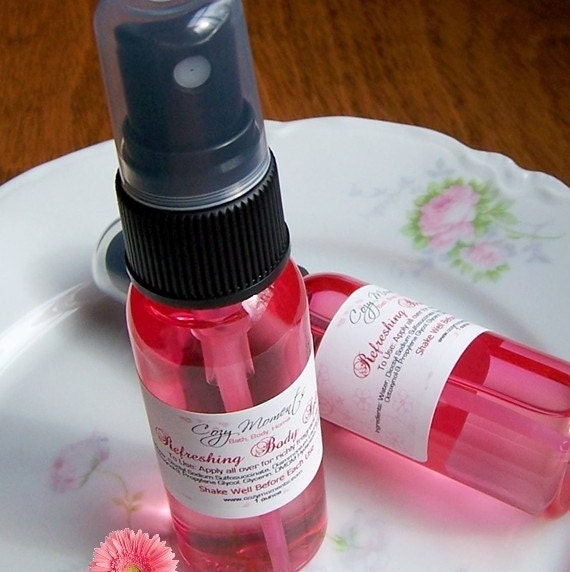 Pink Marshmallow scented Refreshing Body Splash, Paraben Free (1 oz)
