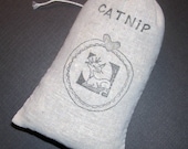 Organic Catnip (Cat Nip) Loose in a Hand Stamped Bag Cats