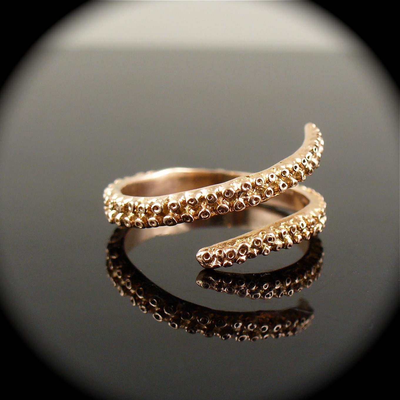 NEW - OctopusME 14K Rose Gold Tentacle Stacking Ring