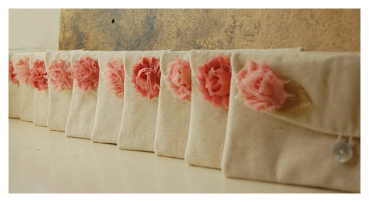 Set of Six - 6 , Bridesmaid Clutches, Bridesmaid Gifts, Clutch Set, tagt team