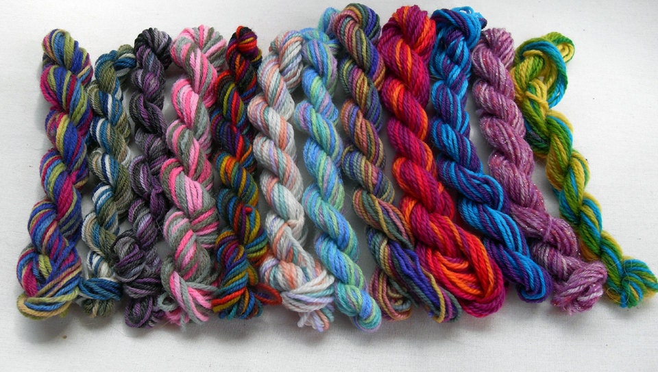 Wool yarn, Sock Yarn, Mini Skein, Amigurumi, knitting yarns 1