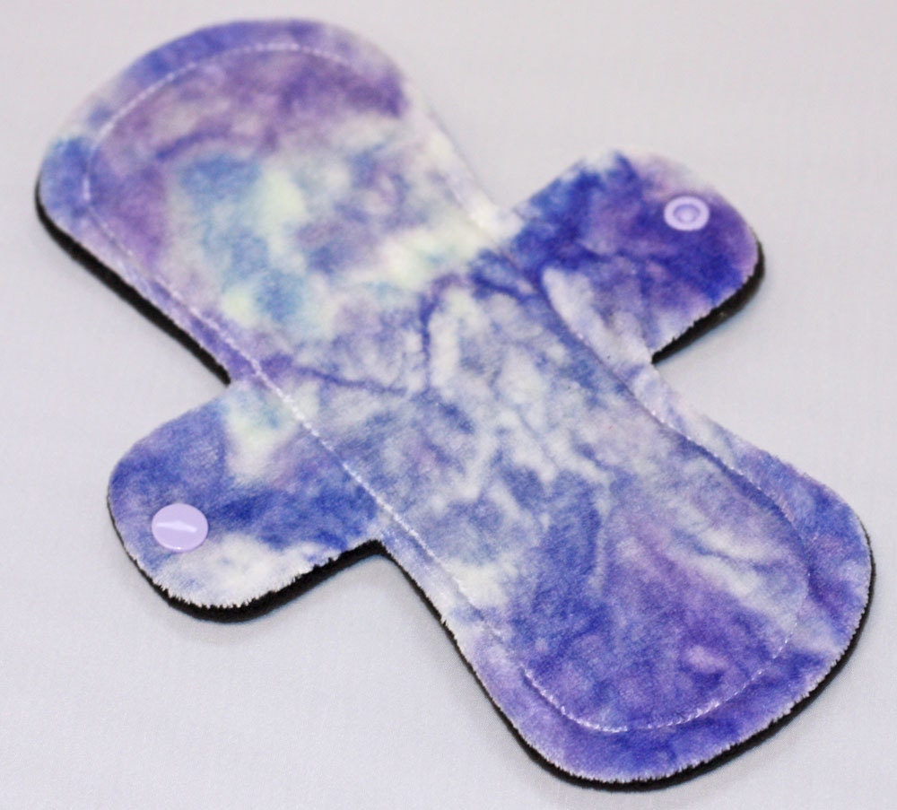 9 Inch Hand Dyed Bamboo Velour Day Pad with Fleece Back - Wide Width