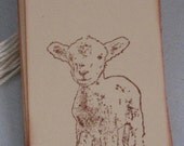 8 Baby Lamb Children Gift Tags