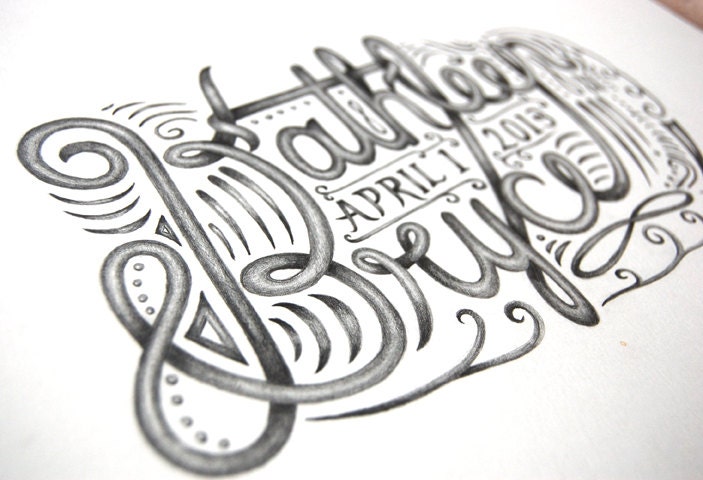 Custom Hand-Lettering (Wedding/Anniversary)