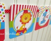 NEW - Day at the Circus - Happy Birthday Banner