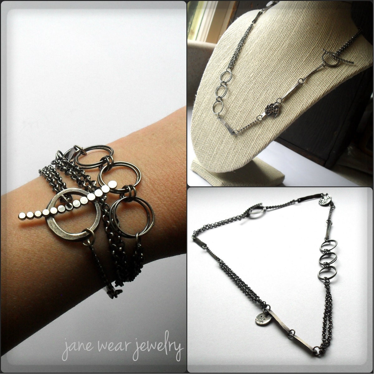 Eclectic Sterling Silver Necklace - Ready to Ship