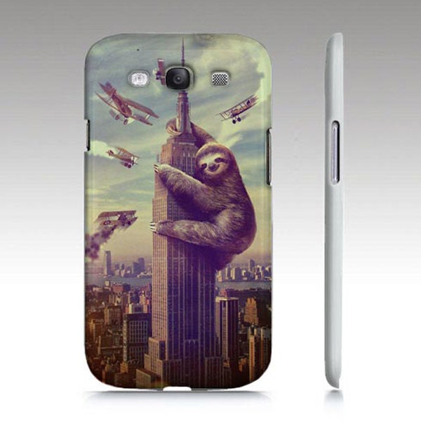 Samsung Galaxy S3  case, Slothzilla, Sloth Case, Hard Case, SG3 Case