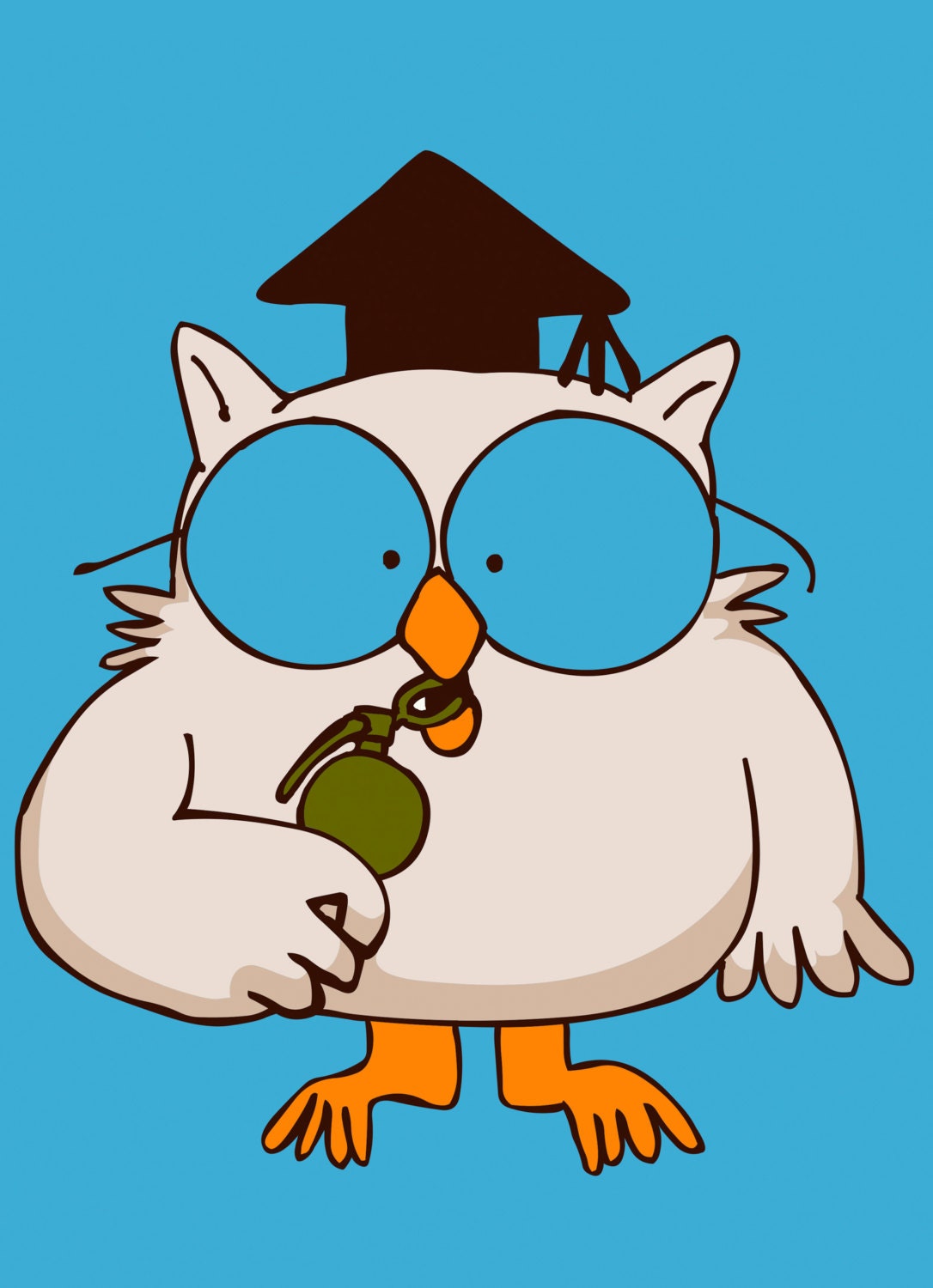 Mr Owl, Tootsie Roll, Grenade, 3 Pack, Birthday Card, Blank Cards, Greeting Cards,  Matching envelopes included