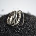 Grape VI  / attached stacking silver rings, freeshippingfrance