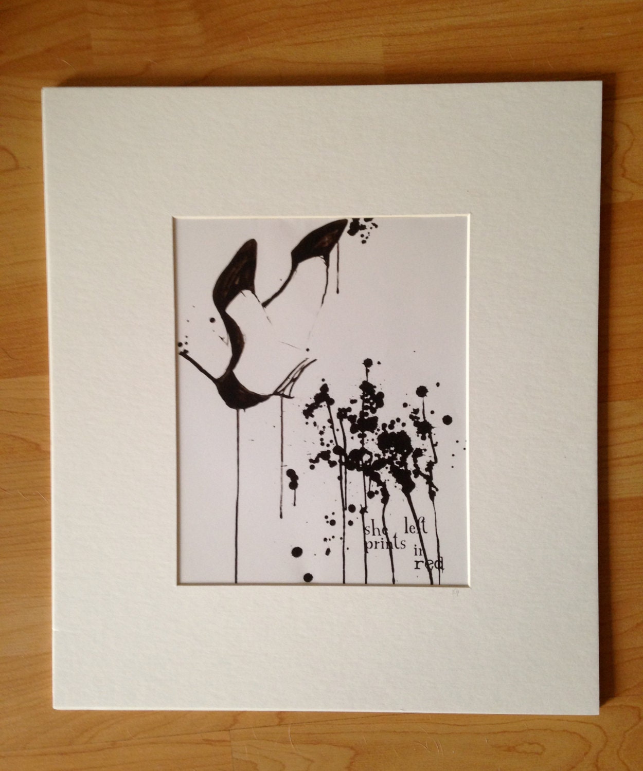 merciful digital, mat mounted print