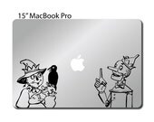 Wizard of OZ inspired laptop decal sticker, scarecrow and tinman
