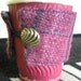 Handwoven take out coffee cup cozy cosy
