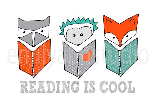 Reading is Cool Art Print