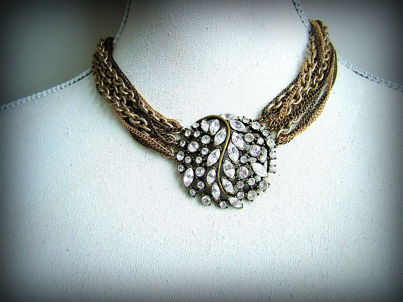 Vintage Beauty-  OOAK Necklace- Ready to ship xx