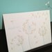 Letterpress Blue Dandelion Thank You Notecards