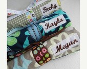 25% OFF Bridal Sale Personalized Destination Wedding Gift Travel Jewelry Rolls Set of 8 with Full Name and Free Shipping