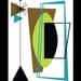 Form - Framed 9 3/4" x 12 1/4" Art Print by Tonya Newton Space Age Inspired Design