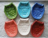 Owl Soap Dish  Sponge Dish Spoon rest  Home Decor