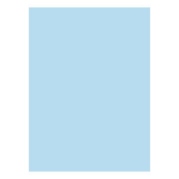 8.5 x 11 Paper Source cardstock, cover weight paper, Bluebell (light blue), 35 sheets
