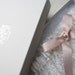 Fondant lace garter with silk