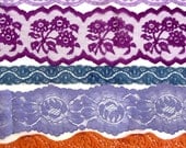 lace hand dyed mixed colours