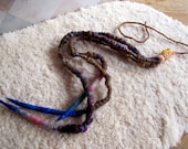 Faerie Spun Bits Bundles No.9  - Handmade Handspun Felted Wool Single Ended Dread Fall Fascinator