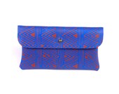 Screen printed leather wallet