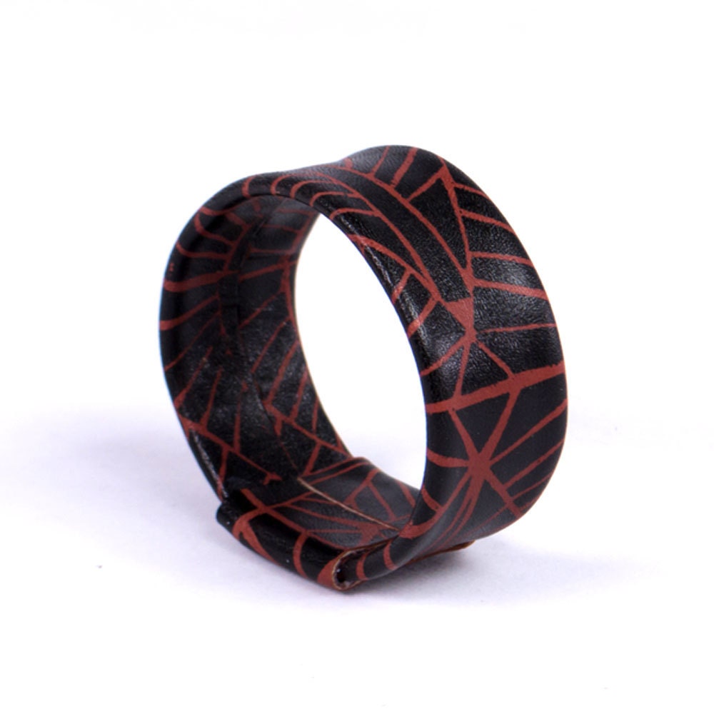 Leather bangle