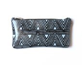 Screen printed leather wallet