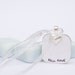Blue flower glass tile photo necklace Australian Swan River daisy prom jewelry something blue