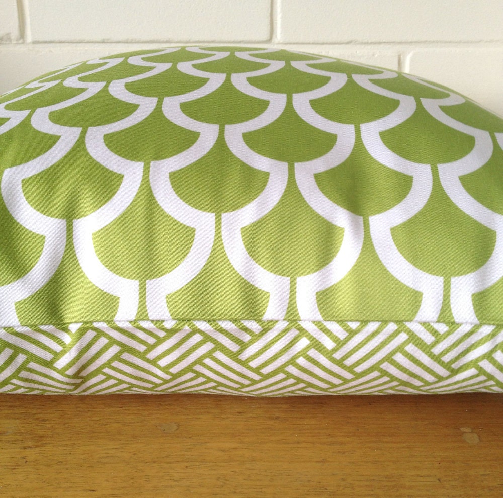 Green Billow Cushion Cover