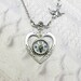 Silver Necklace - Silver HEART Necklace - Silver COMPASS Necklace - An ORIGINAL by BirdzNbeez - Graduation Birthday Anniversary Bridesmaids