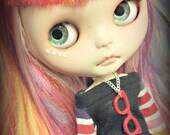 Nerdi 80's Inspired Necklace for Blythe, Pullip or Odeco