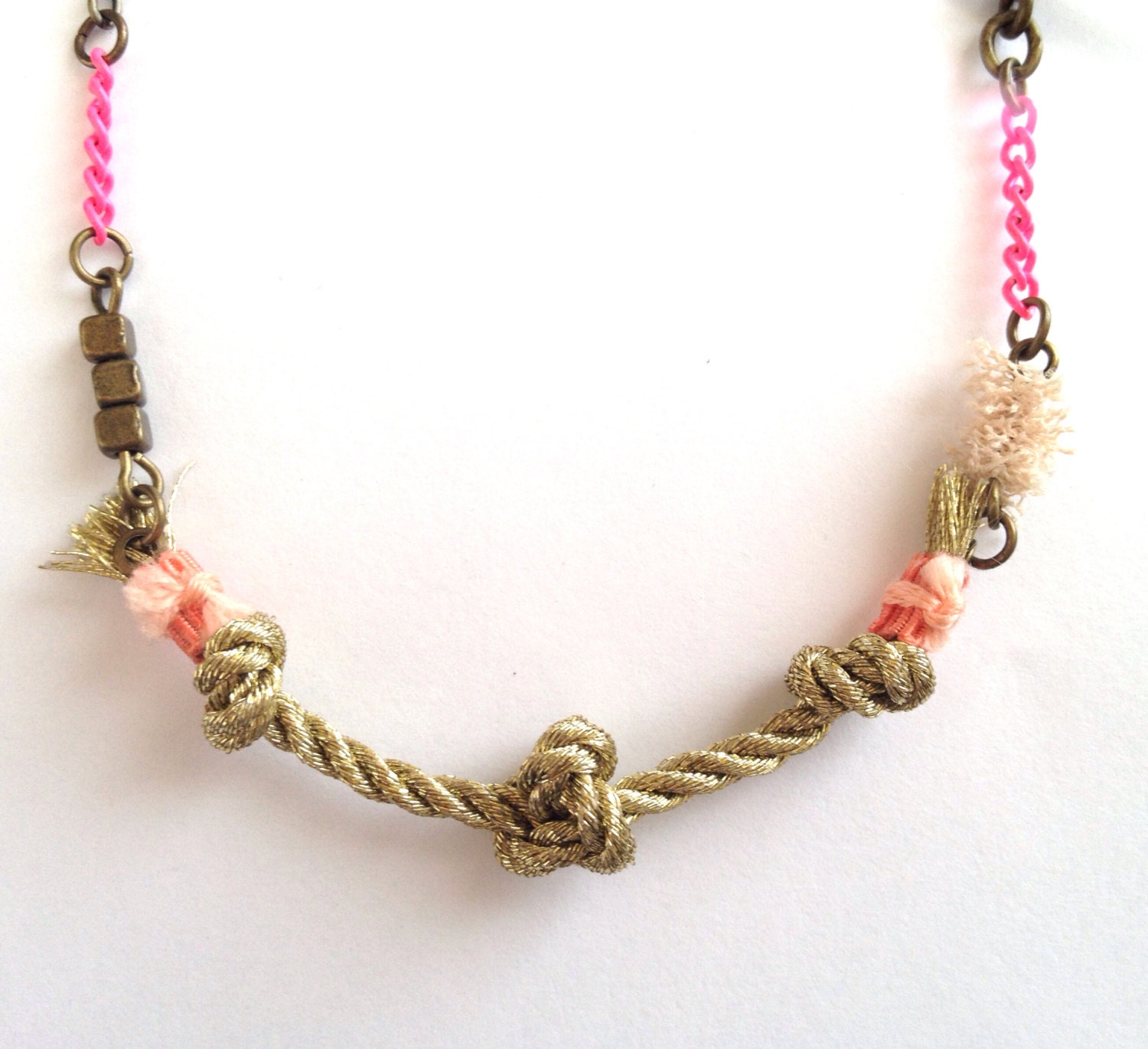 ADA Gold rope knot necklace
