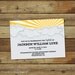 modern baptism announcement or thank you note - Breaking Through