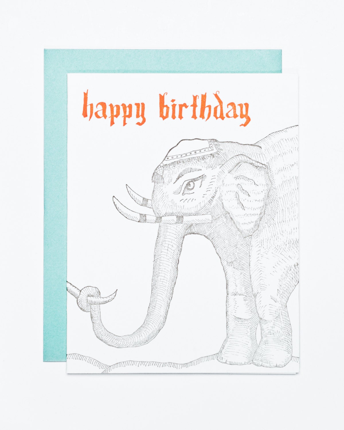 Happy Birthday Card (Kingdom Animalia: Elephant)