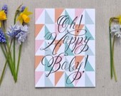 Oh Happy Baby - Congratulation on your baby card