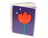 Tip-Toe through the Tulips - Wire-Bound Recycled Art Journal